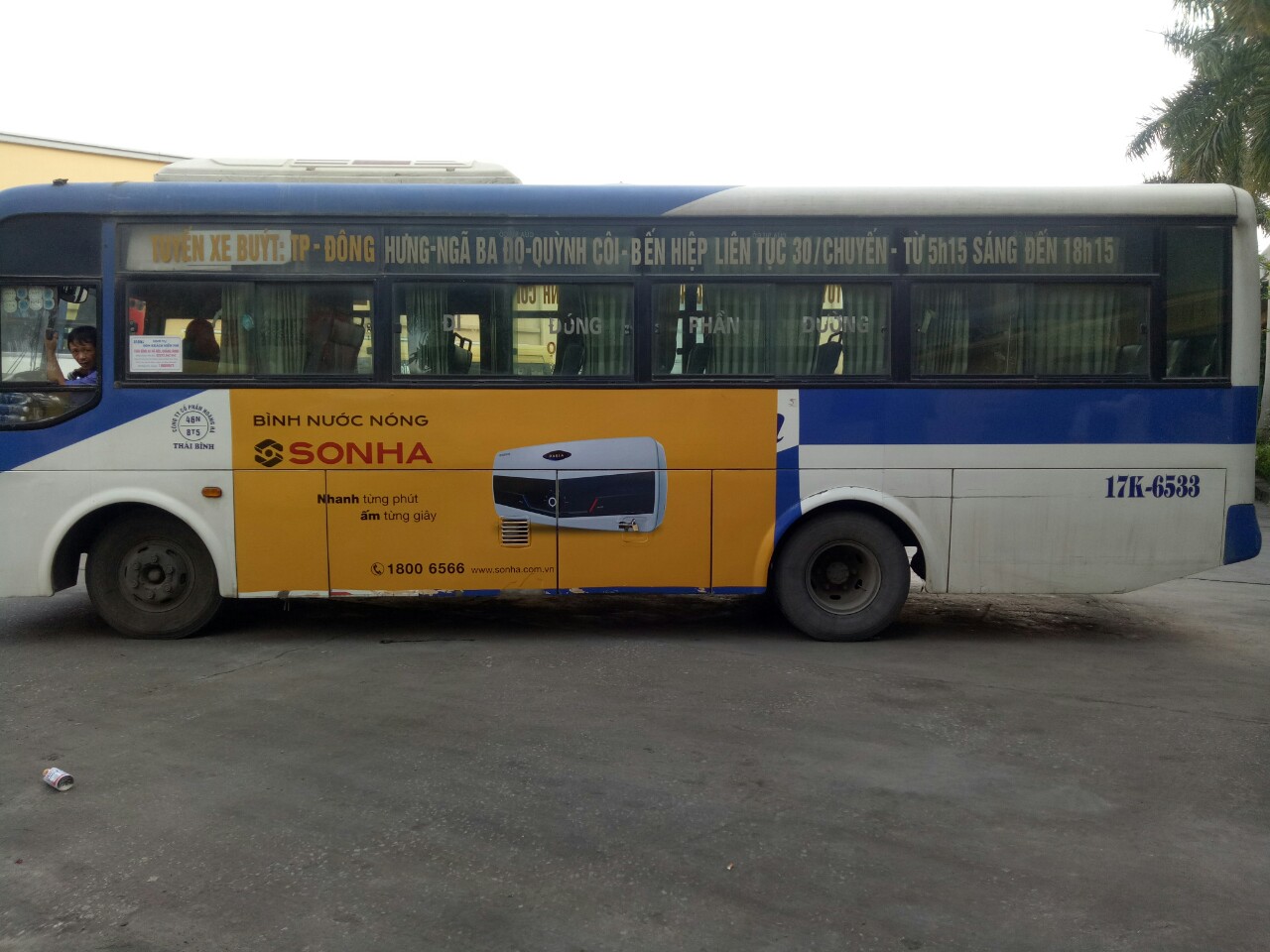 Quảng cáo xe bus Thái Bình