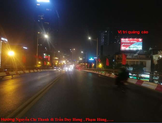 Vị trí quảng cáo Cầu Vượt Nguyễn Chí Thanh - Số 4 Trần Duy Hưng