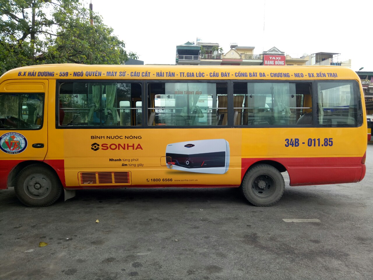 Quảng cáo xe bus tuyến 06 - Xe bus Hải Dương