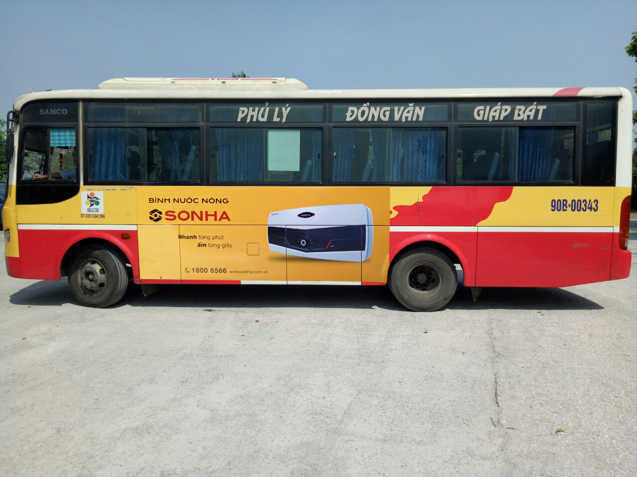 Quảng cáo xe bus Hà Nam