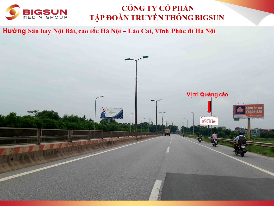 Vị trí H1/99 Cao tốc Thăng Long – Nội Bài gần trạm thu phí, thuộc Mê Linh, Hà Nội