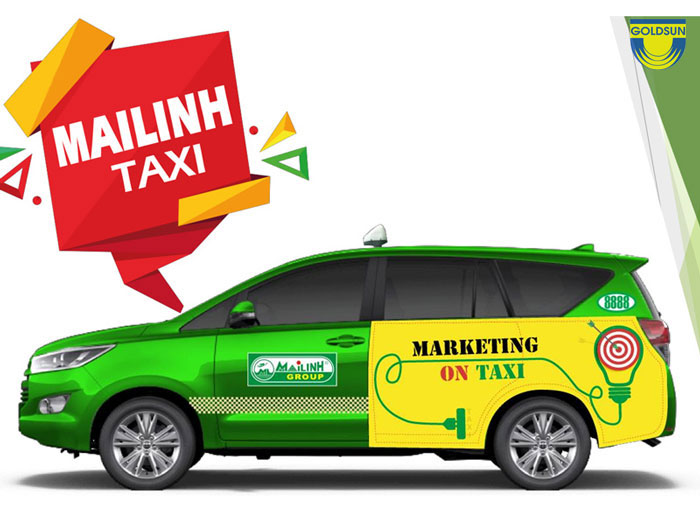 Quảng cáo xe taxi Mai Linh