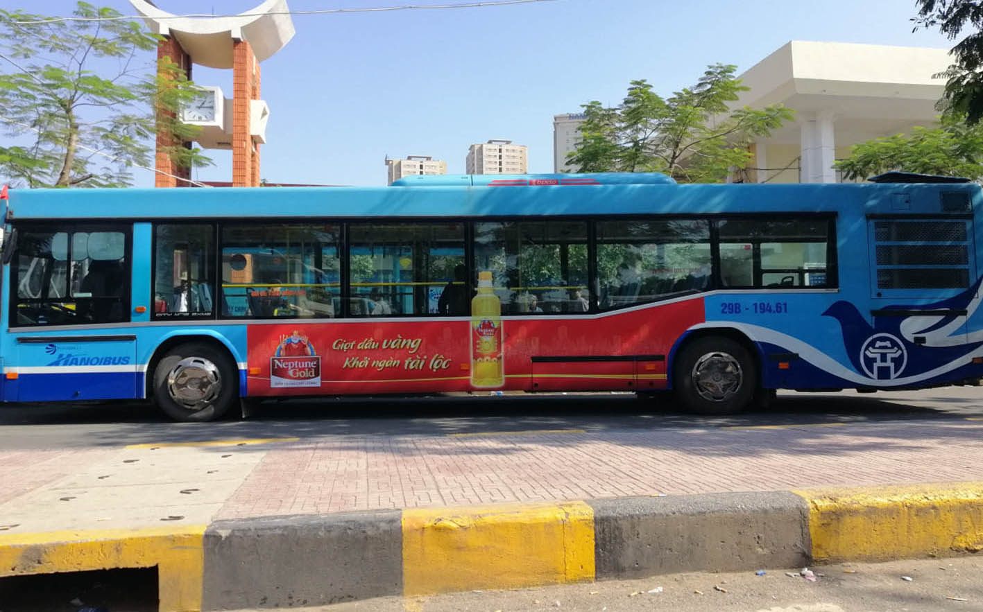 Quảng cáo xe bus tuyến 03A - Xe bus Hà Nội