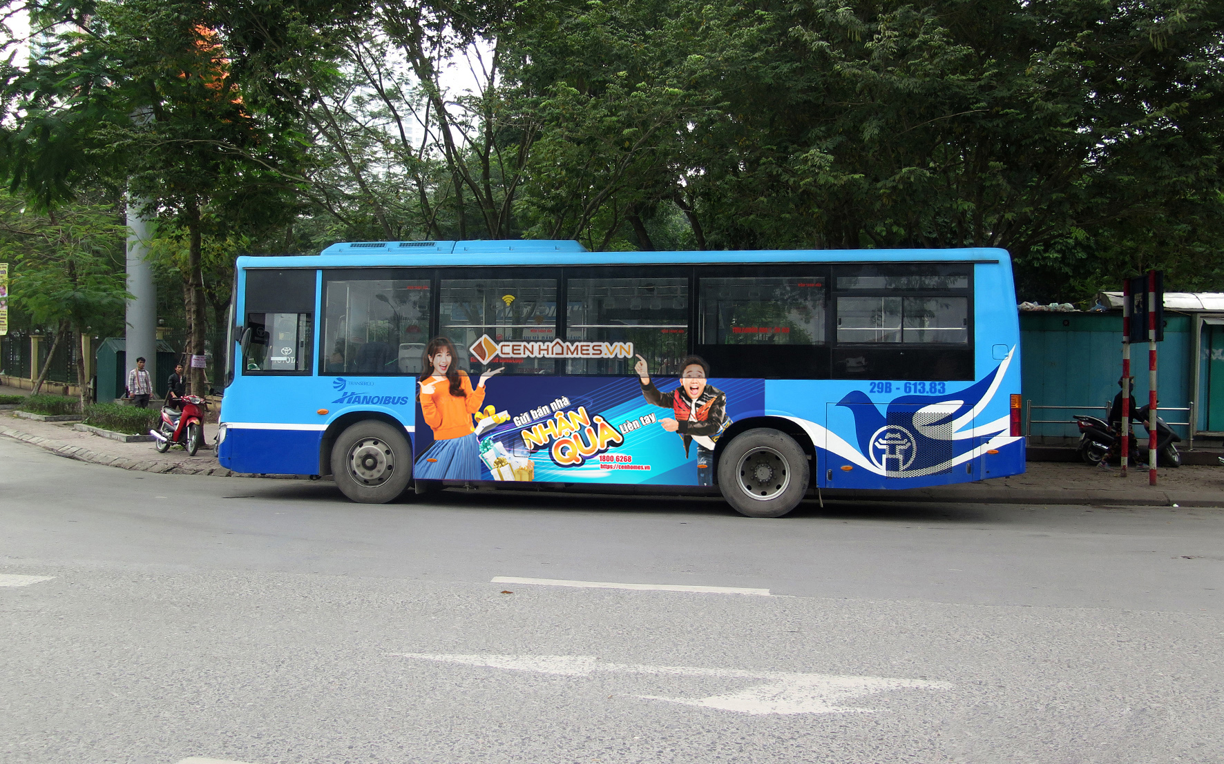 Quảng cáo xe bus tuyến 09 - Xe bus Hà Nội