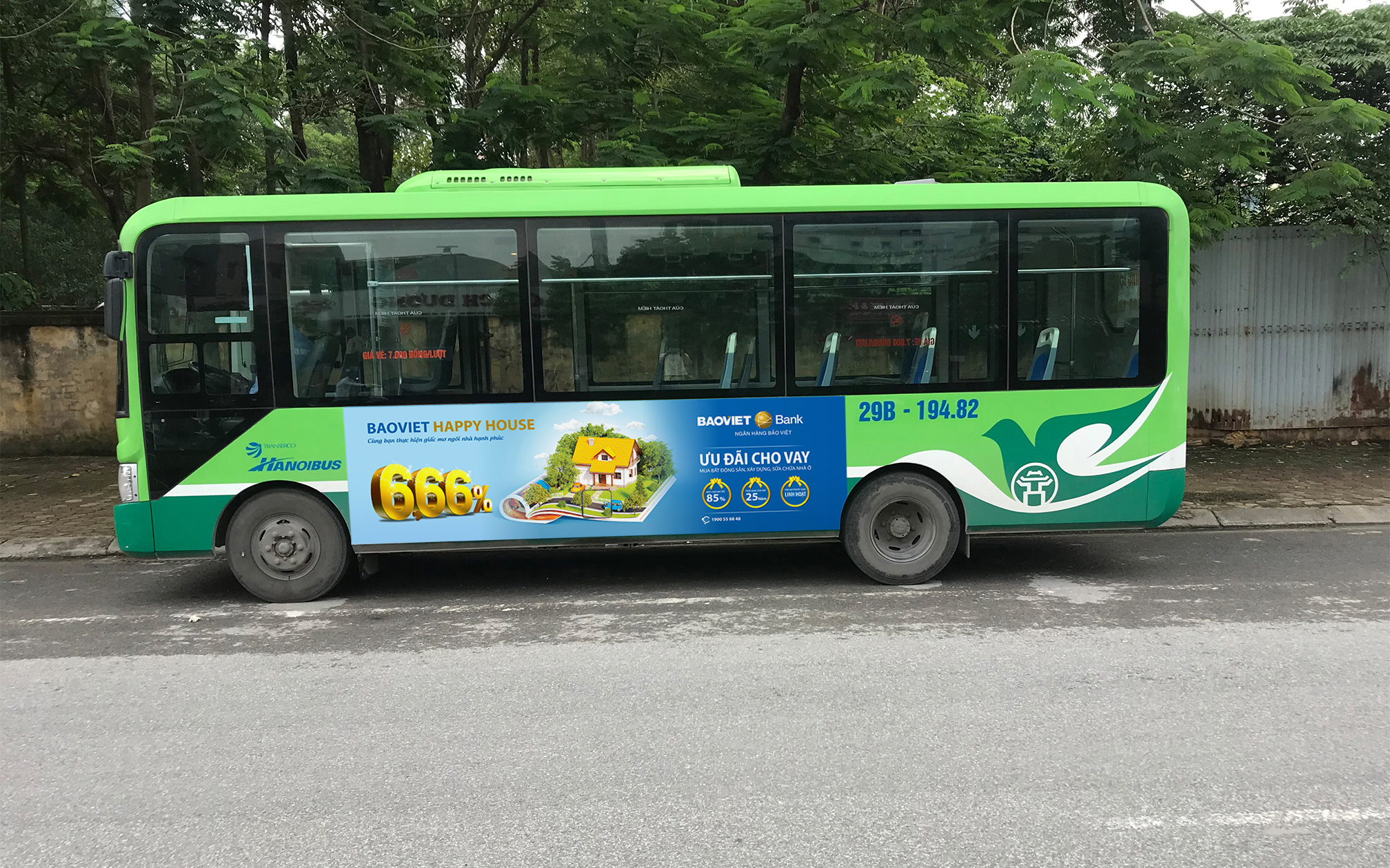 Quảng cáo xe bus tuyến 106 - Xe bus Hà Nội