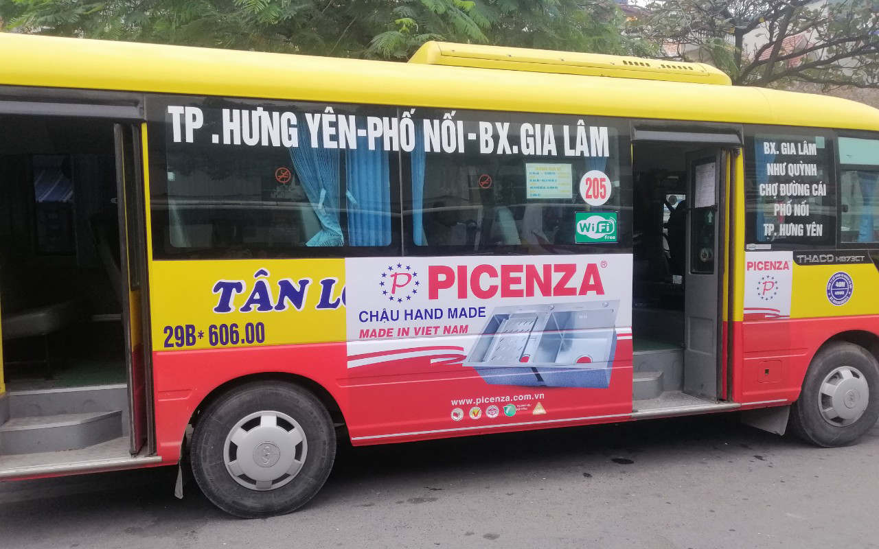 Quảng cáo xe bus tuyến 207 Xe bus Hà Nội 