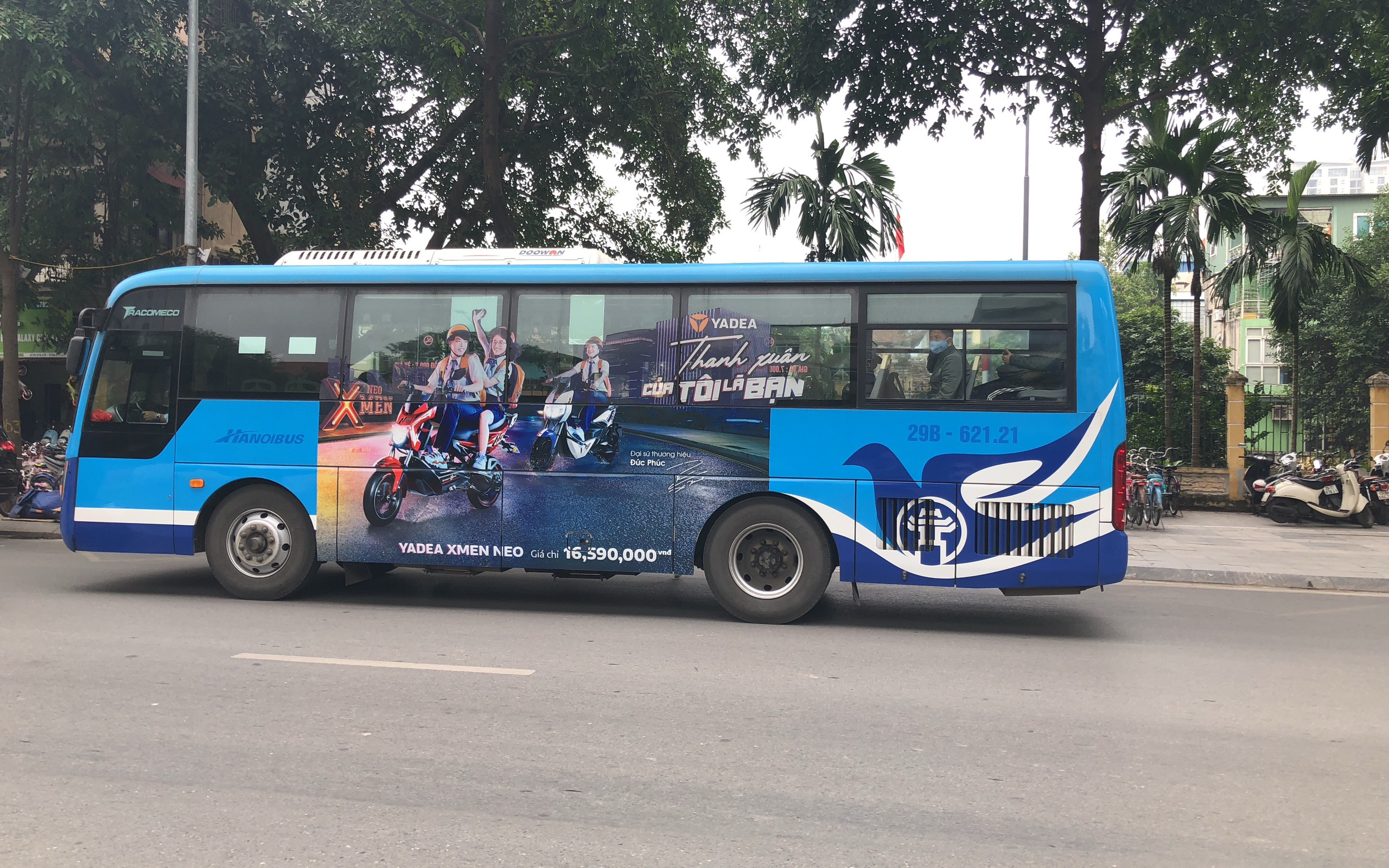 Quảng cáo xe bus tuyến 21A - Xe bus Hà Nội