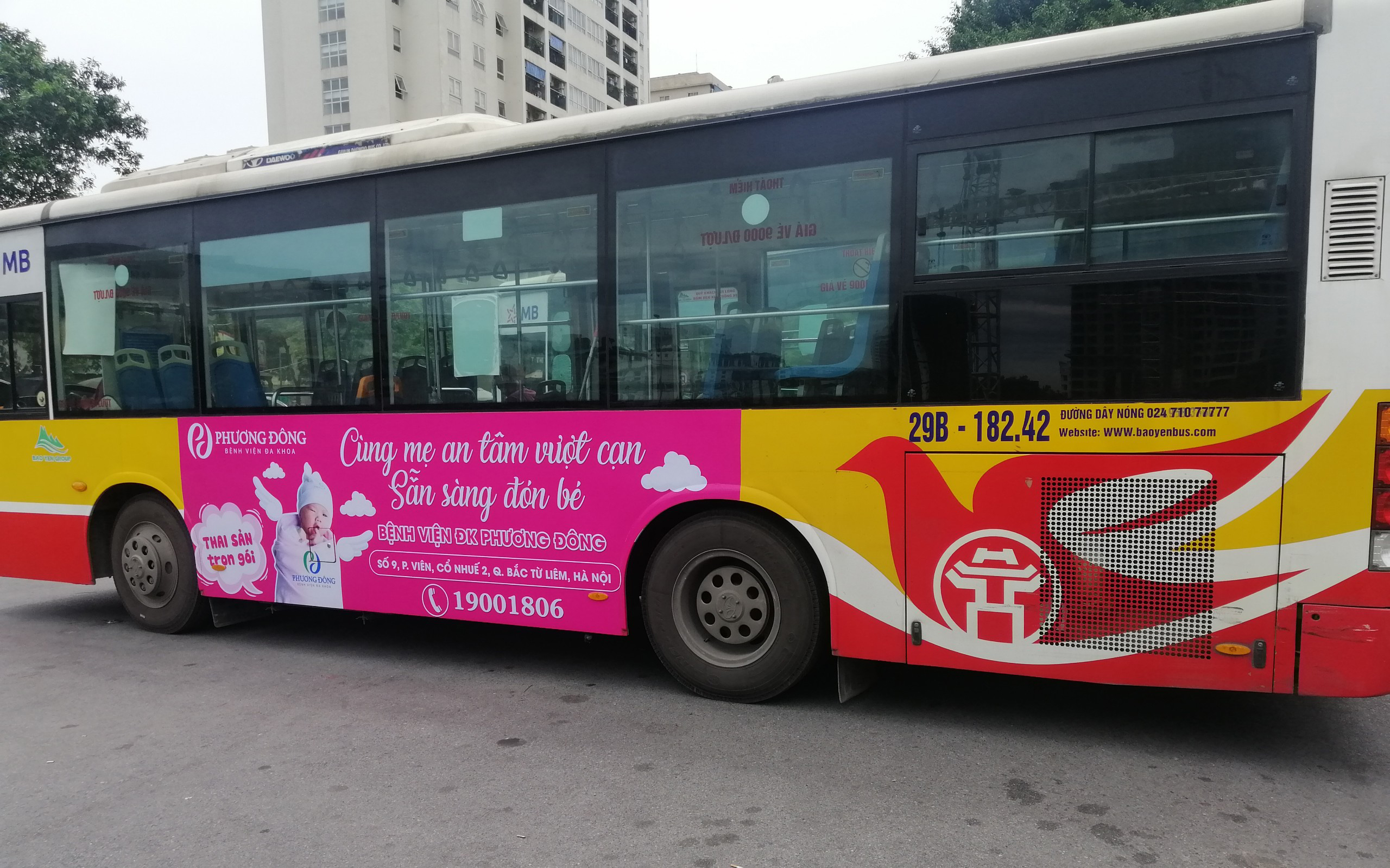 Quảng cáo xe bus tuyến 60A - Xe bus Hà Nội