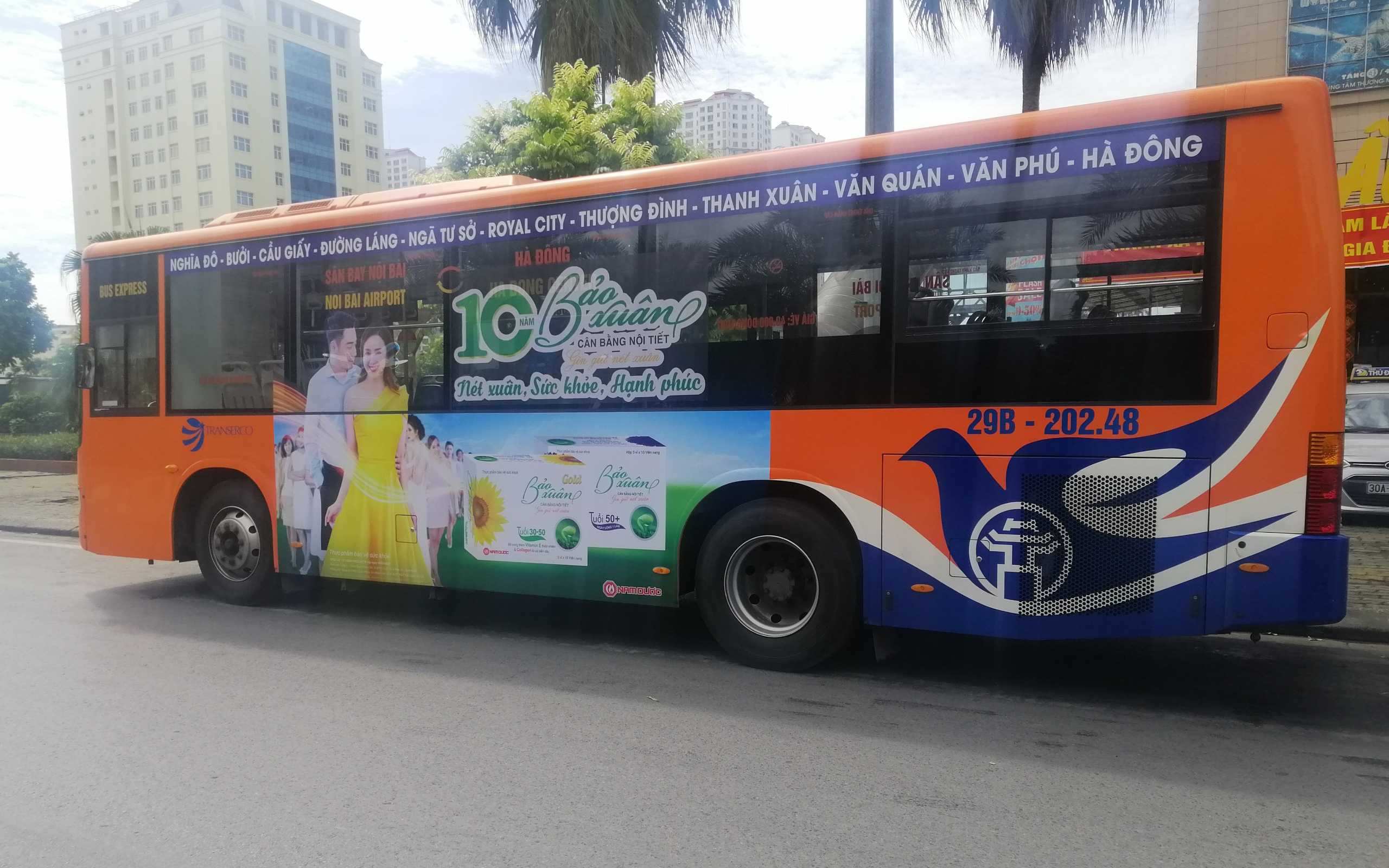 Quảng cáo xe bus tuyến 68 - Xe bus Hà Nội