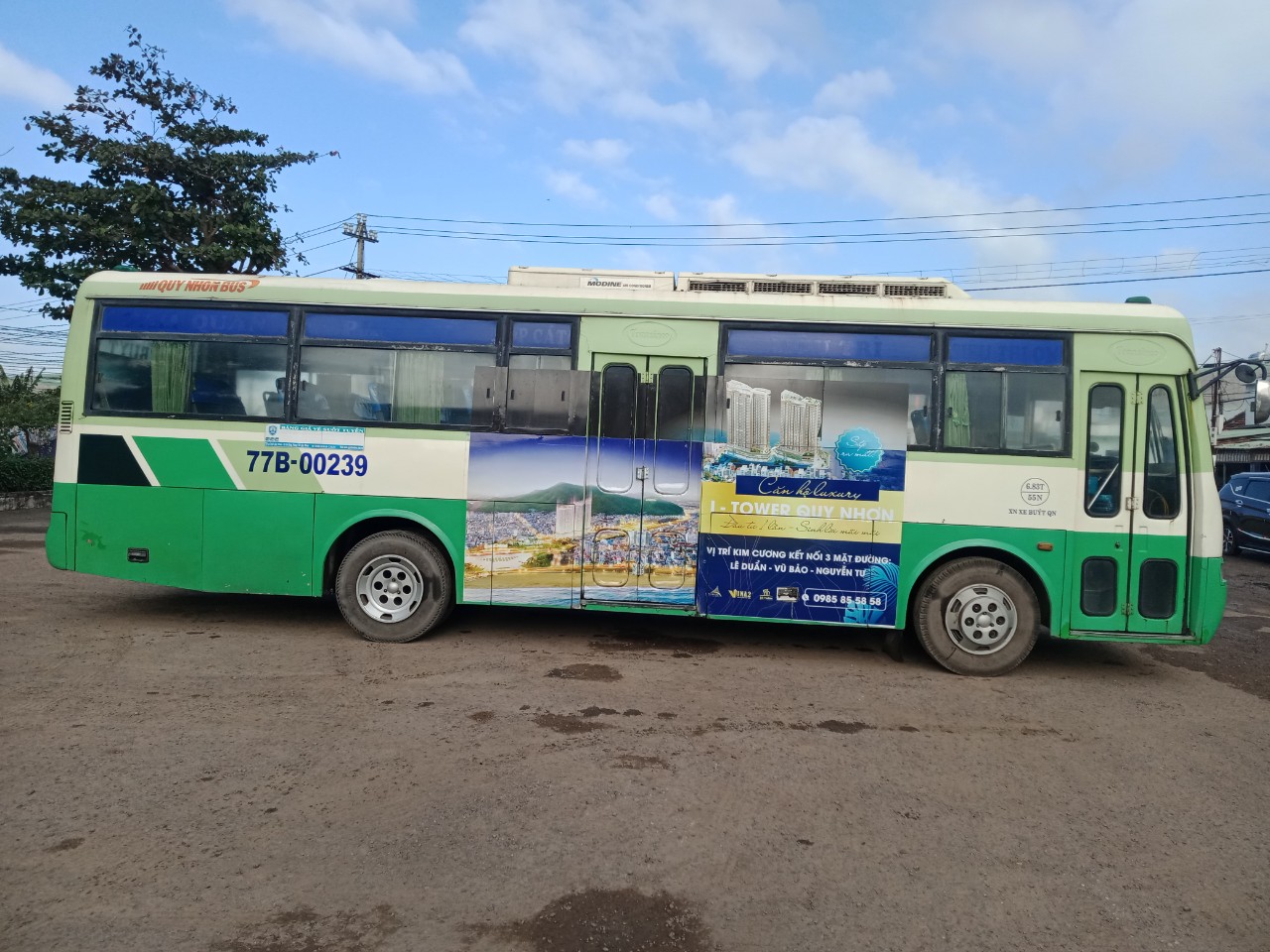 Quảng cáo xe bus tuyến T4 - Xe bus Quy Nhơn